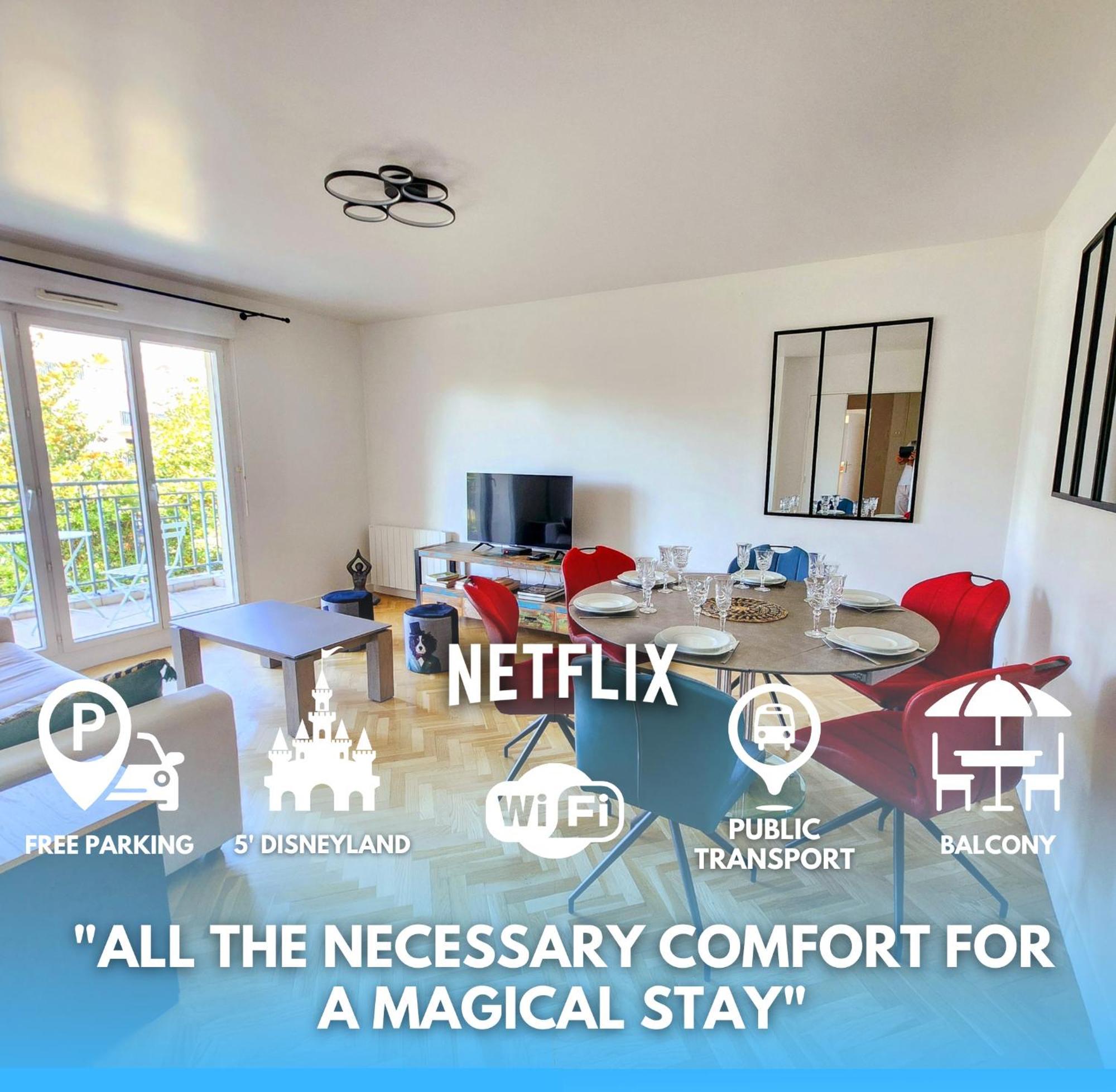 5' Disneyland Cozy Appartment 蒙泰夫兰 外观 照片